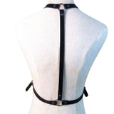 Men Women Black Faux Leather Brace Gothic Body Bondage Belt Adjustable Harness Strap Belts Fashion Cowboy Style