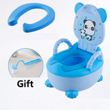 Children's Potty Baby Toilet Seat Back Portable Comfortable Basin