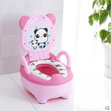 Children's Potty Baby Toilet Seat Back Portable Comfortable Basin