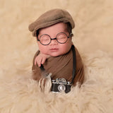Born Photography Baby DIY Props Creation Gentlemen Camera for Dolls Studio Accessories