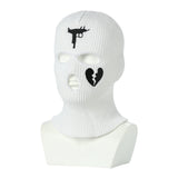 Neon Balaclava Three-hole Ski Mask, Full Face Winter Party Headgear
