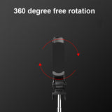 Wireless Bluetooth Tripod Selfie Stick with Mirror, Remote Shooting Live Mobile Phone Stand, Stainless Steel Selfie Sticks