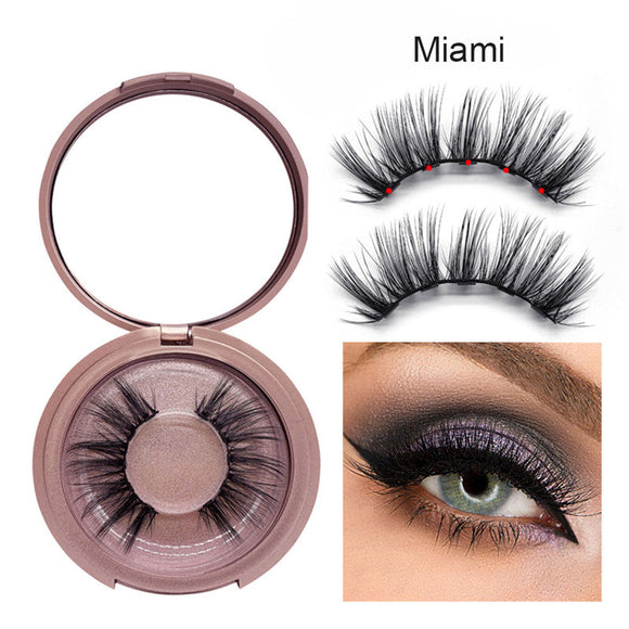 3D Dual Magnetic False Eyelashes on Magnets Natural Lashes Extension Tools Reusable Fake Eye Lashes Glue-free Beauty Makeup