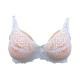 Post Mastectomy Embroidered Lace CD Transparent Bra, Suitable for Fake Breasts (Bra Only, Breast Forms are not Included)