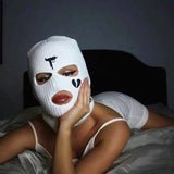 Neon Balaclava Three-hole Ski Mask, Full Face Winter Party Headgear
