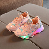 Children's Lighting Shoes, LED Sports Breathable Sneakers