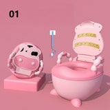 Children's Potty Baby Toilet Seat Back Portable Comfortable Basin