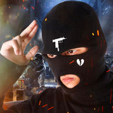 Neon Balaclava Three-hole Ski Mask, Full Face Winter Party Headgear